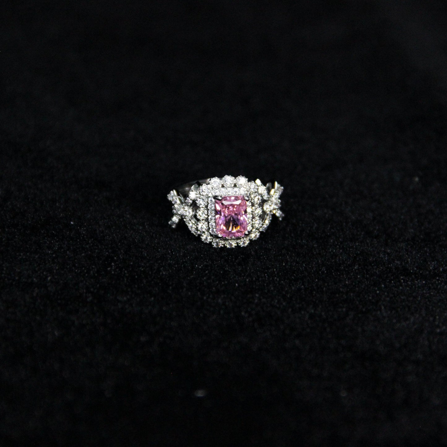 Ribbon Collection Pink Gemstone Ring