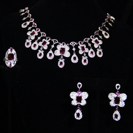 Butterfly Collection Rubellite Set(Only one)