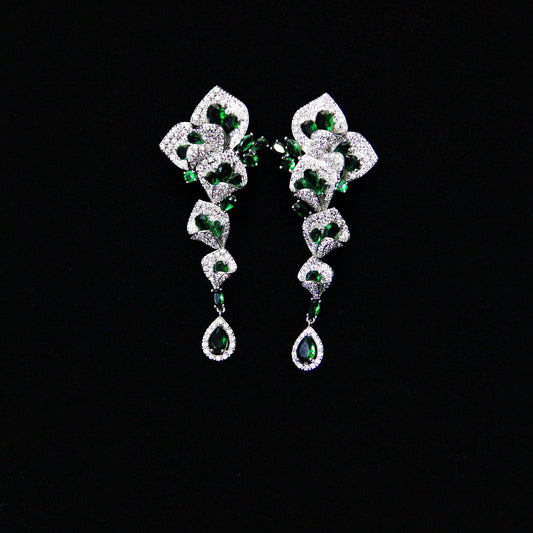 Emerald Bloom Earrings