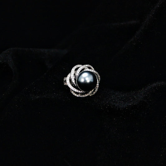 Moonlit Blossom Ring