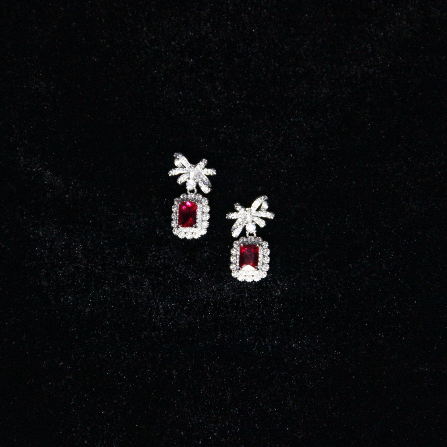 Ribbon Collection Ruby Earrings